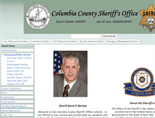 Tablet Screenshot of columbiacountysheriff.us